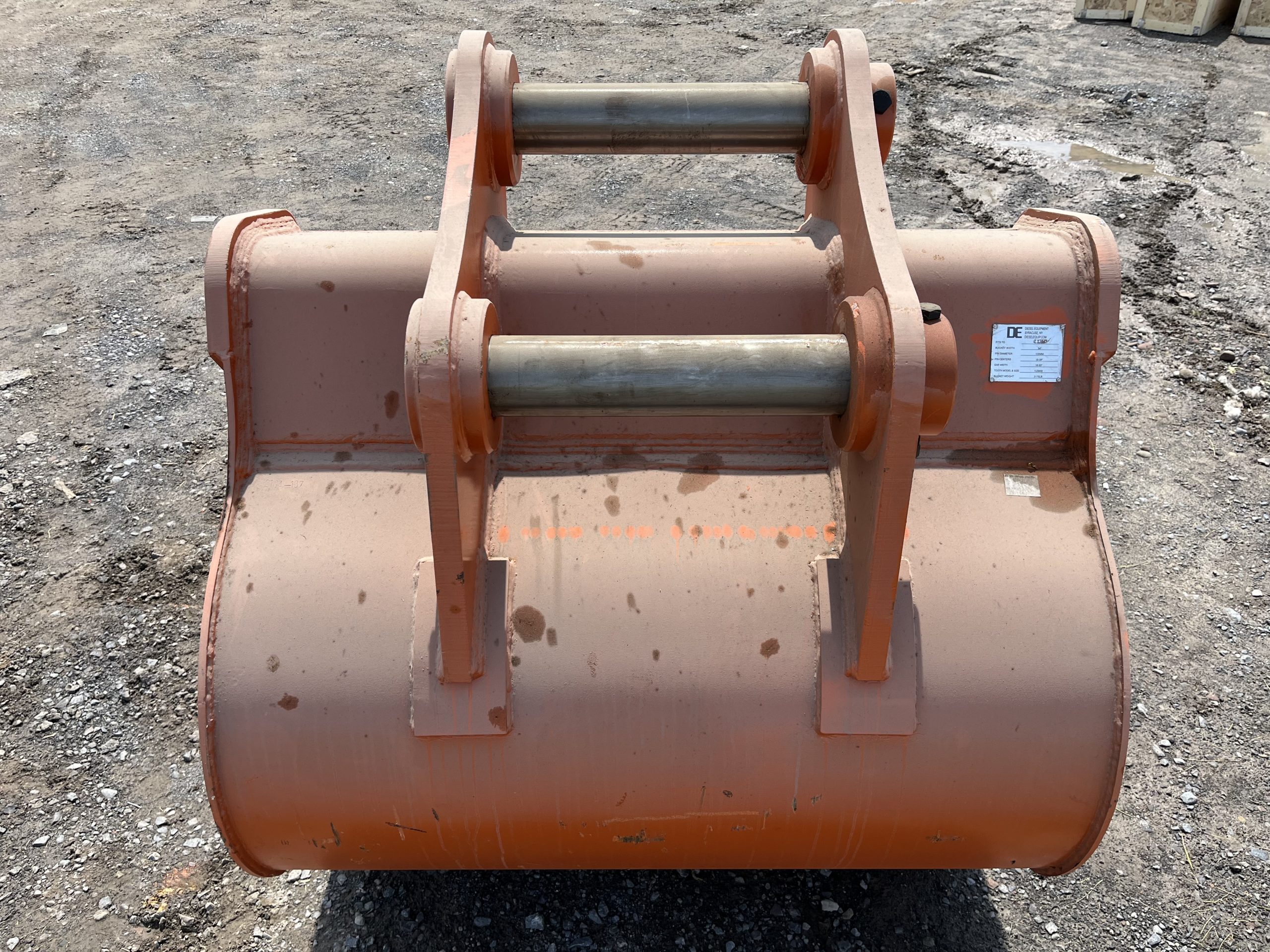 54'' HD Tooth Bucket for ZX350 Excavator with 100mm pins - Image 5